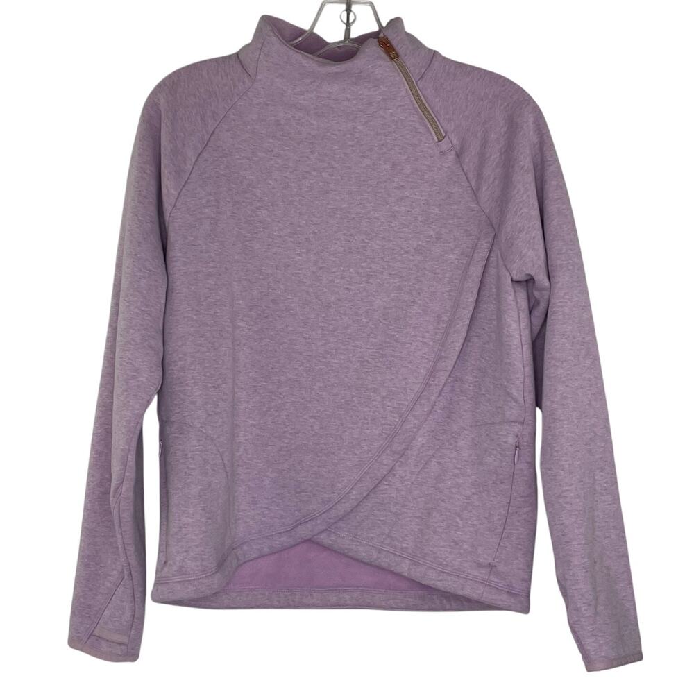 Athleta Girl Purple Mock Neck Sweatshirt Girl's size XL/14